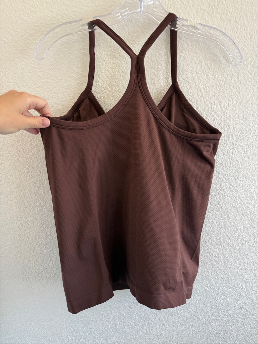 Brown Racerback Workout Tank Top - Picture 5 of 10